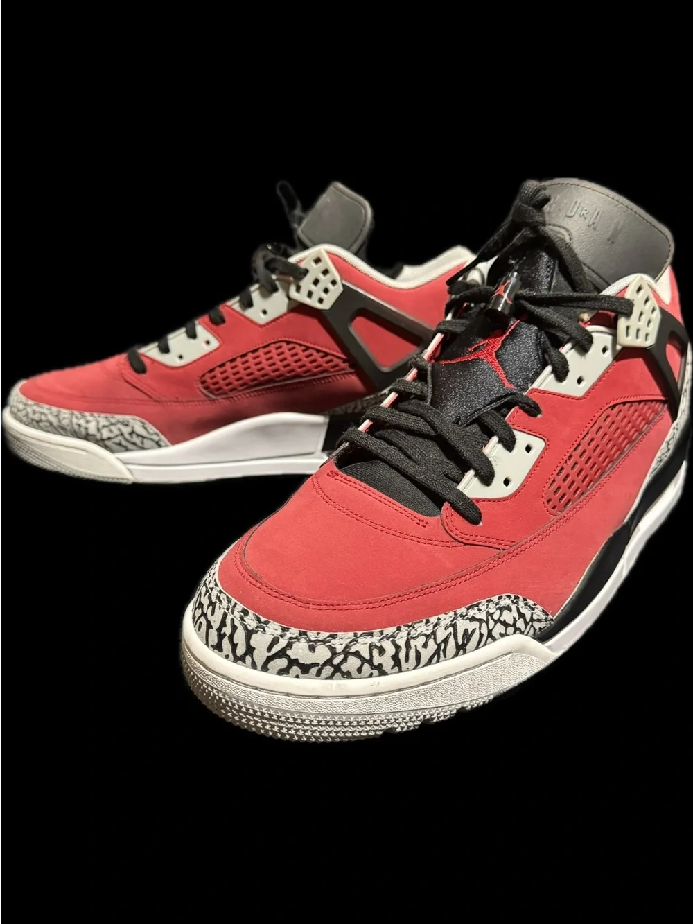 Air Jordan Spizike Low “Toro” Men’s Shoes - Gym Red/Black/Wolf Grey
